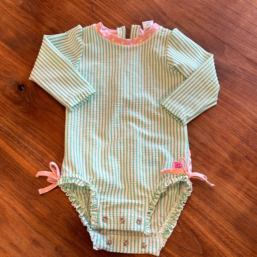 12-18M Ruffle Butts long Sleeve Bathing suit